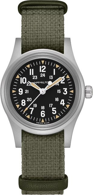 Hamilton Herrenuhr Khaki Field Mechanical, Edelstahl, 36 mm, Textil/NATO, 10 ATM - Bild 1