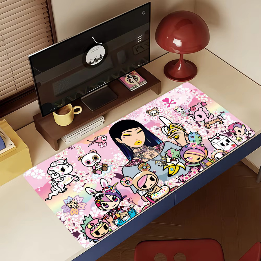 Tokidoki Mauspad Multicolor rutschfeste Gamer-Schreibtischunterlage aus Gummi für Laptop und Büro - Bild 4