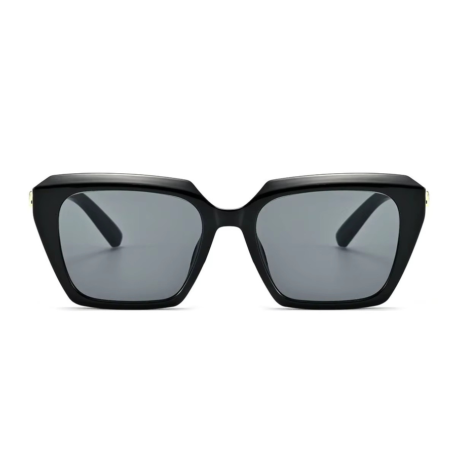 DIXSG DS-8255 Sonnenbrille, Herren, hexagonal, Vollrand, schwarz, Kunststoff - Bild 2