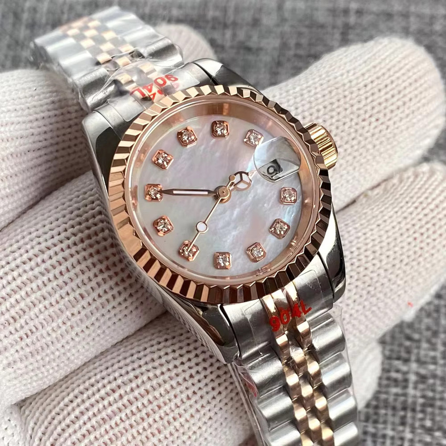 tandorio Armbanduhr Automatik, Edelstahl, Bicolor, 26 mm, Damen - Bild 1