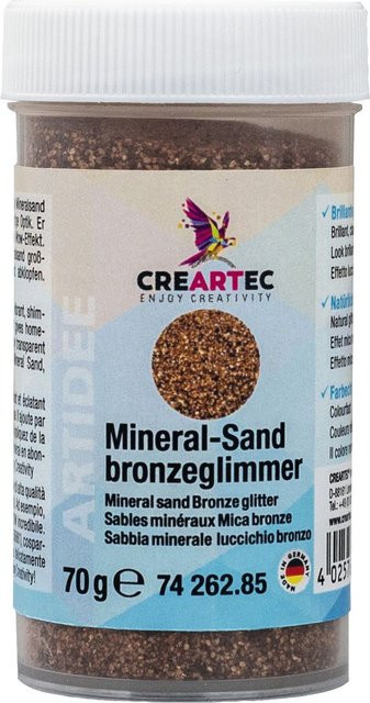 CREARTEC Mineralsand Bronzeglimmer und Gold, 70 g - Bild 1