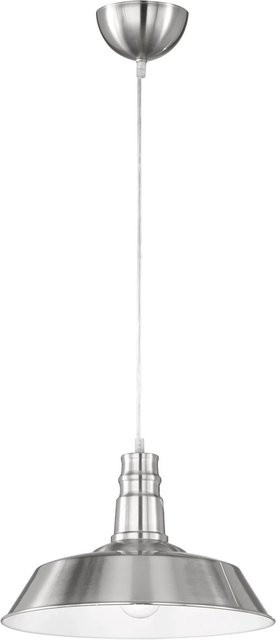 Reality Pendelleuchte LED im Industrial Look, Farbe: Nickel matt, B/T/H: 36 x 36 x 150 cm - Bild 1