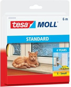 tesa Insulation Dichtungsband I-Profil aus Schaumstoff, selbstklebend, Braun, 6 m - Bild 2