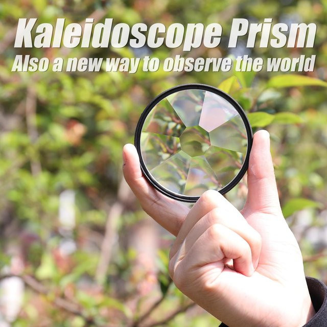 Shoemst Kaleidoskopfilter für Fotografie aus Glas, transparent, Durchmesser: 77 mm - Bild 1