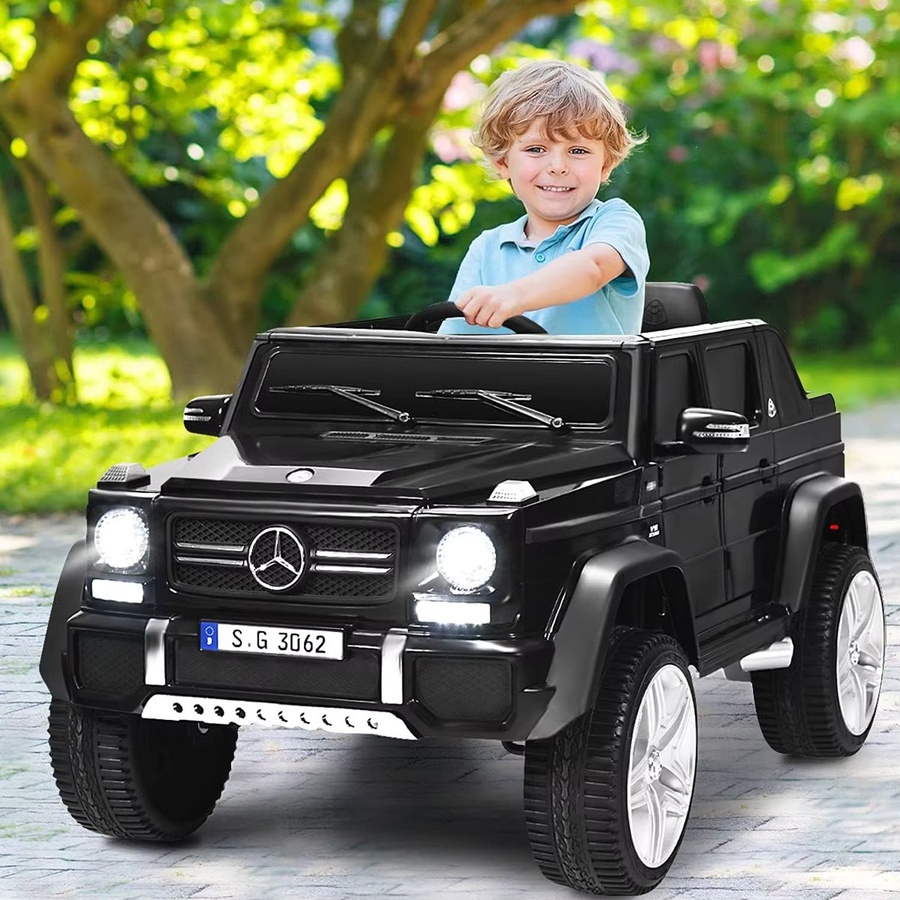 GOFLAME Mercedes-Benz Maybach Elektroauto für Kinder, 12-V-Elektro-Kinderauto, mit Musik, Hupe und LED-Leuchten, ab 3 Jahre - Bild 2