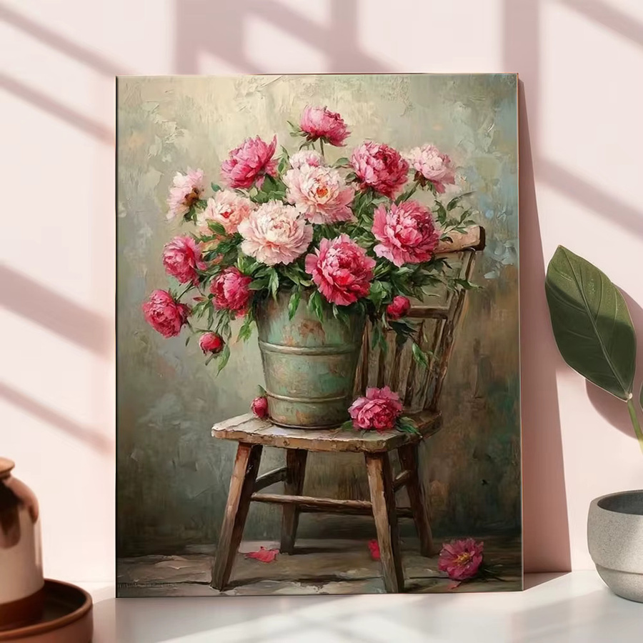 HUACAN Rose Blume Malerei auf Zahlen, DIY Gemälde Set - Bild 2