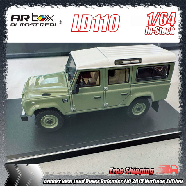 Bburago Land Rover Defender 110 2015 Heritage Edition, Druckguss-Automodell, Maßstab 1:64 - Bild 1