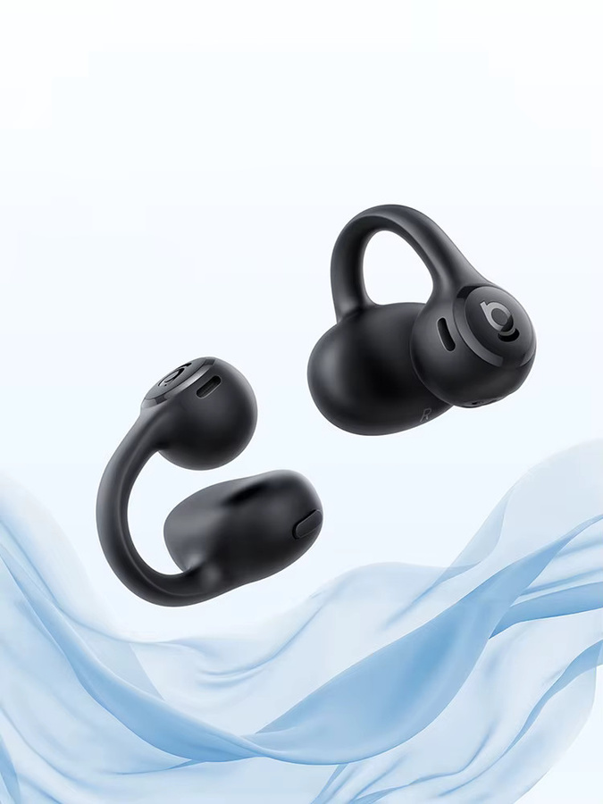 Baseus Bass BC1 Lite Open-Ear-Ohrhörer Clip-On-Kopfhörer mit 2-Mikrofon-Klarsprechfunktion und IP55 Wasserdichtigkeit in Schwarz oder Blau - Bild 1