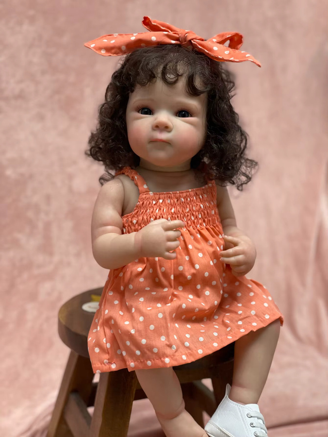 OtardDolls Bettie Reborn Girls, 18-Zoll-3D-Premium-Puppe, mit bemaltem Ganzkörper und weichem Vinyl - Bild 2