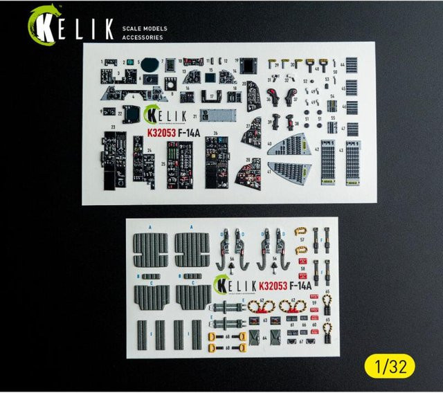 Tamiya F-14A - Interior 3D-Decals - Bild 1