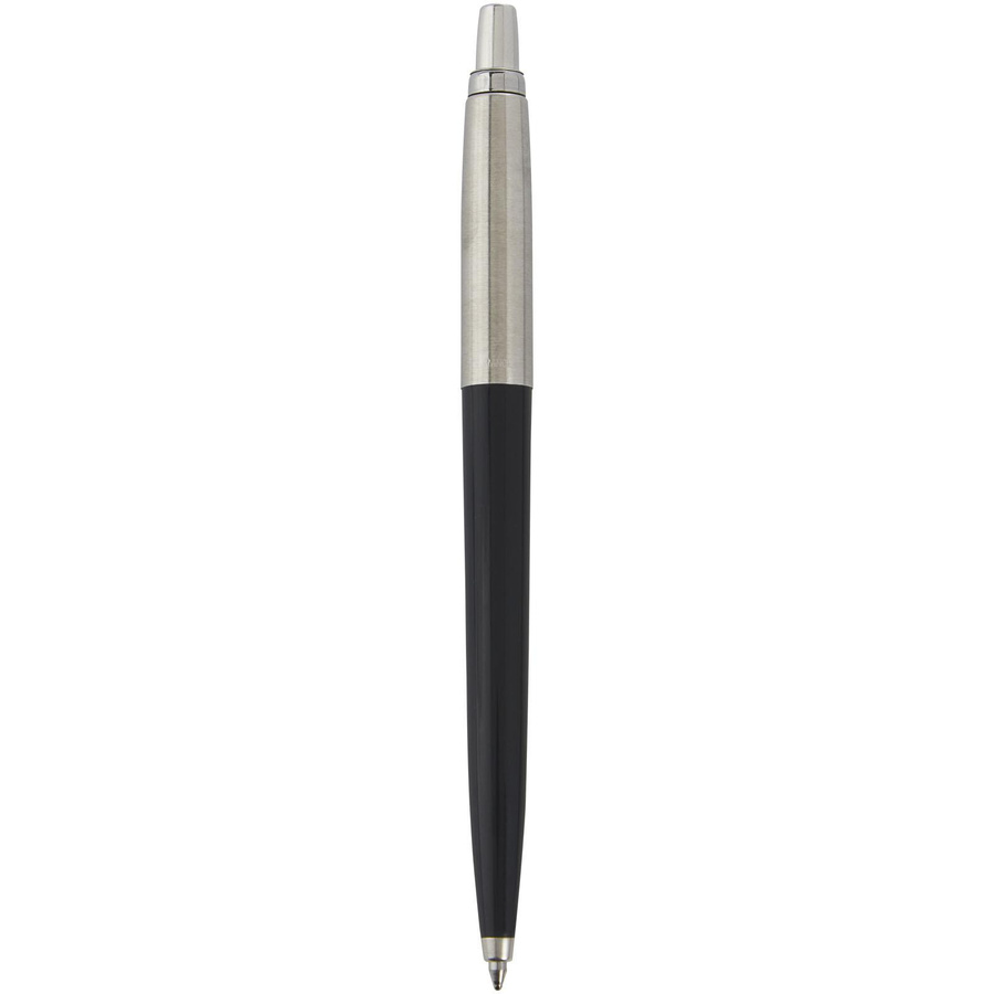 Parker Jotter Recycled Kugelschreiber aus recyceltem Kunststoff und Edelstahl in Dunkelschwarz mit blauer Tinte - Bild 2