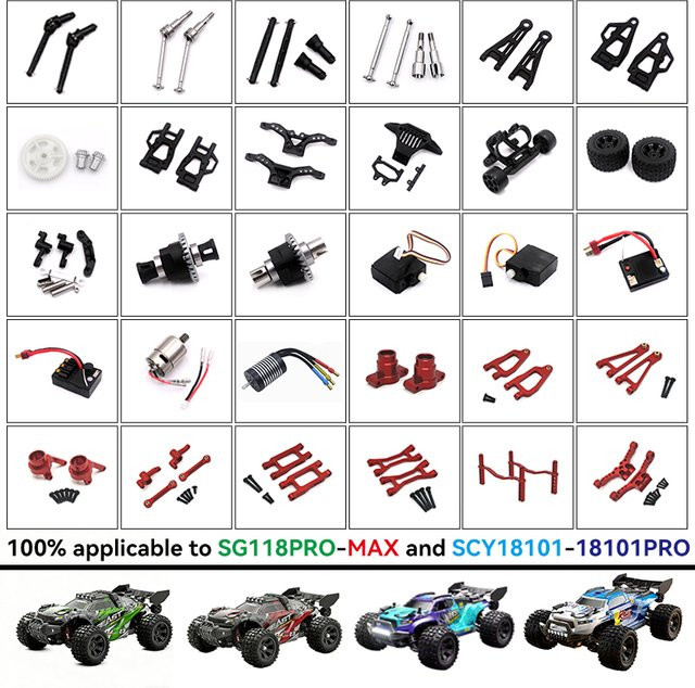 Gangyingfang RC Auto DIY Metall Aluminium Teile, 1:18, Zubehör - Bild 1