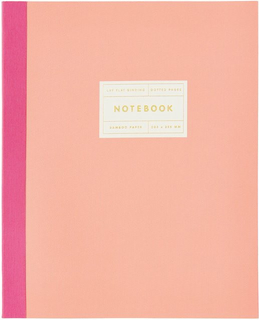 Rico Design Paper Poetry Notizbuch mit Punktraster in Koralle und Pink aus Bambuspapier - Bild 1