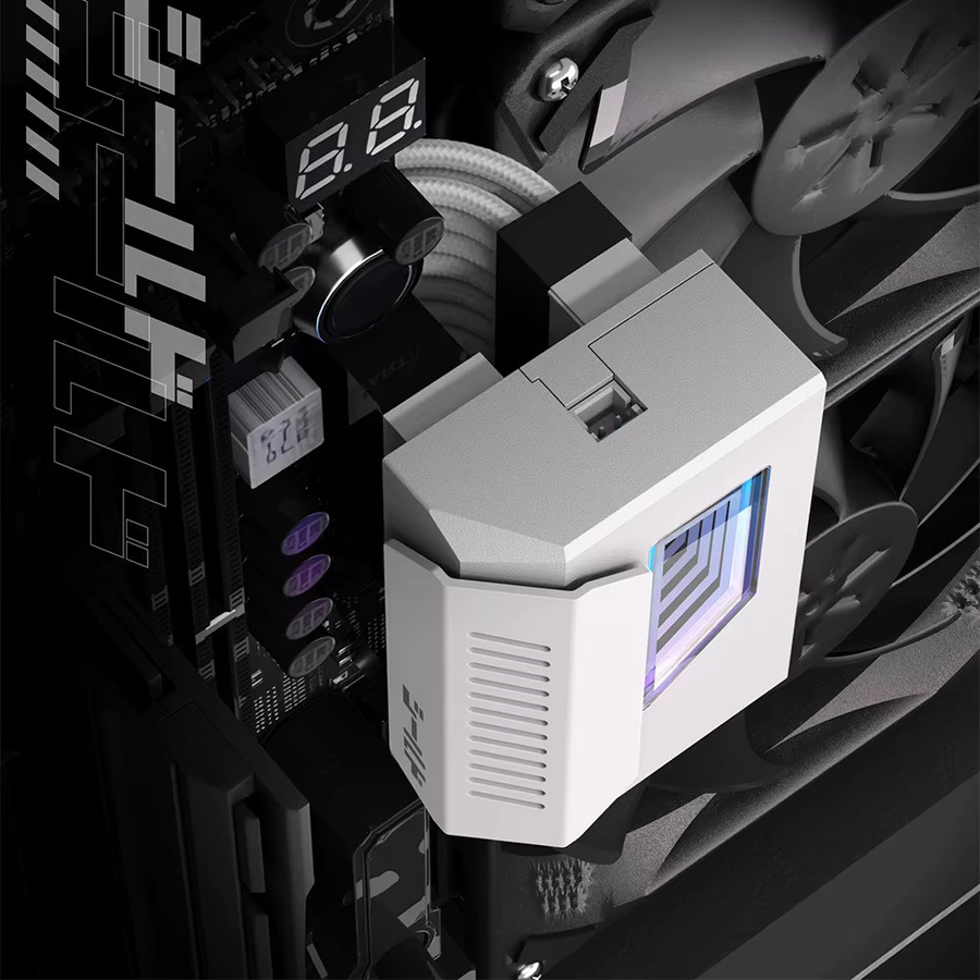 VODOOL ATX 24-poliger 180-Grad-Stromanschluss-Adapter in Schwarz oder Weiß - Bild 1