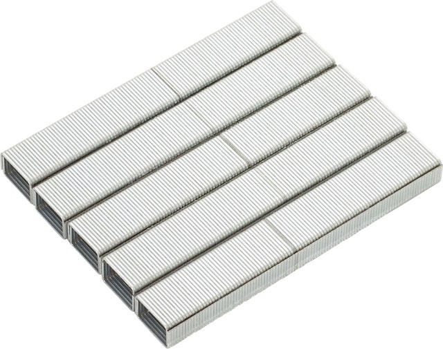 LUX-TOOLS Feindrahtklammern aus verzinktem Stahl in Silber, 1.200 Stück, B/H: 10,5 x 6,0 mm - Bild 1