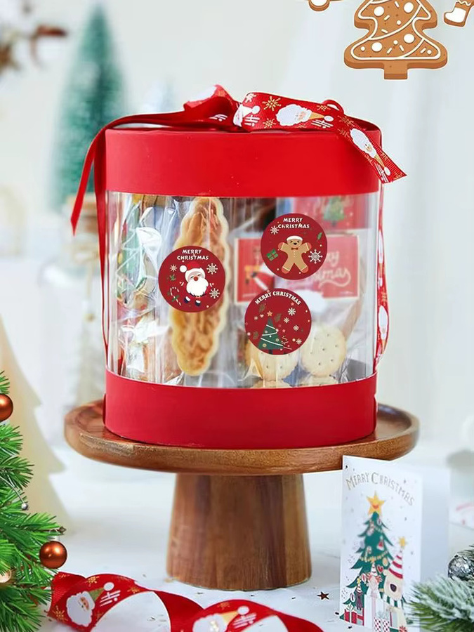 500 Stück Frohe Weihnachten Aufkleber mit Weihnachtsmotiv für DIY Geschenkverpackungen und Umschläge - Bild 5