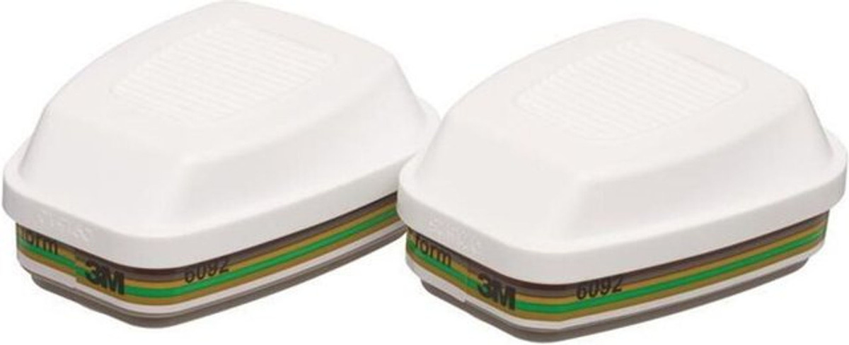 3M Kombifilter 6092 für Serie 6000, 4er Pack, Farbe Weiß - Bild 2
