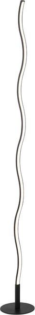 Just Light Stehlampe Wave LED in Schwarz aus Metall und Kunststoff, Höhe: 120 cm - Bild 1