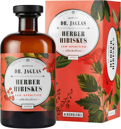 Dr. Jaglas Aperitif Herber Hibiskus, alkoholfrei, 0,5 l - Bild 1