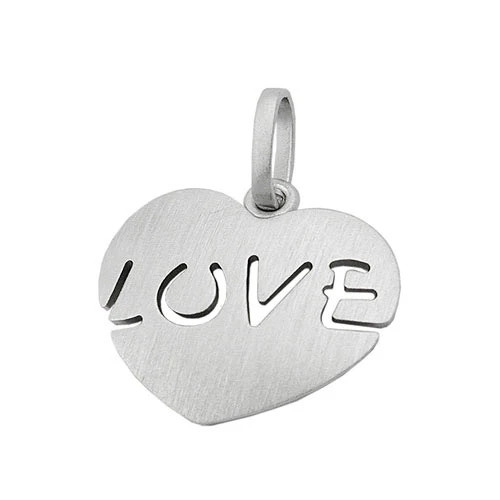 Colfem Anhänger Herz LOVE, 925 Silber, Unisex - Bild 1