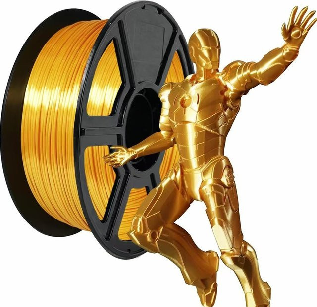 3D Maliang Seidenfilament PLA 1,75mm für FDM 3D-Drucker in Gold, Silber, Rot und Blau - Bild 1