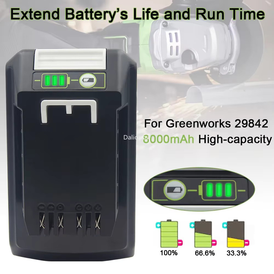 Greenworks 24V/48V Li-Ionen-Akku, 4,0 Ah, Schwarz - Bild 3