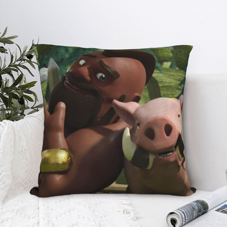 Dekorativer Hog Rider Kissenbezug aus Peach Skin, quadratisch, Mehrfarbig, B/B/H: 18 x 18 x 18 cm - Bild 3