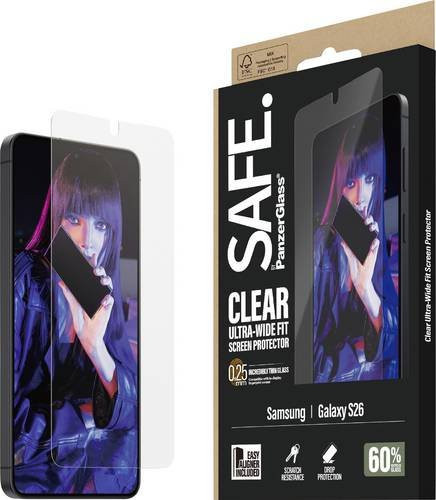 PanzerGlass Displayschutzglas für Samsung Galaxy S26, transparent - Bild 1