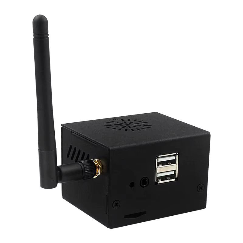 Orange Pi Zero 3 Metallgehäuse in Schwarz mit optionalem Lüfter und Antenne für aktive Kühlung - Bild 4