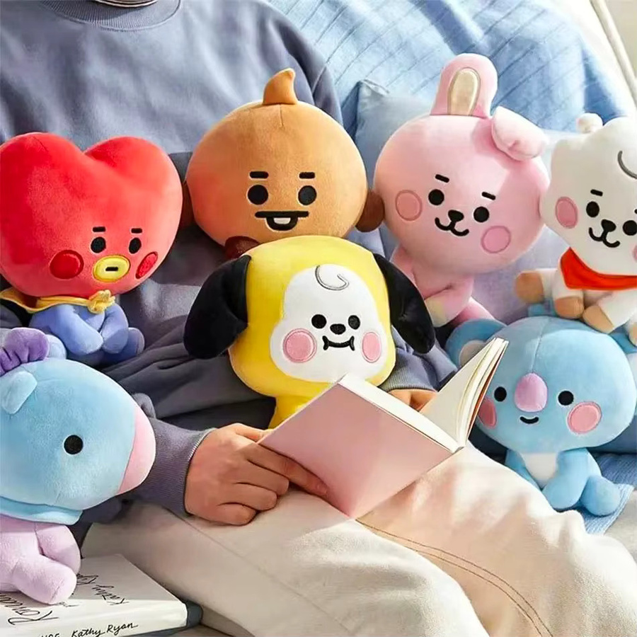 Bandai Bangtan Boy Plüsch-Schlüsselanhänger, Plüschtiere, Bunt / Mehrfarbig - Bild 2