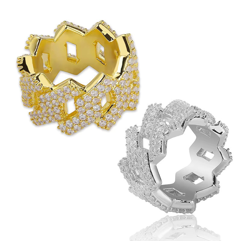 UOSU Ring, Zirkonia, Gold, Herren - Bild 4