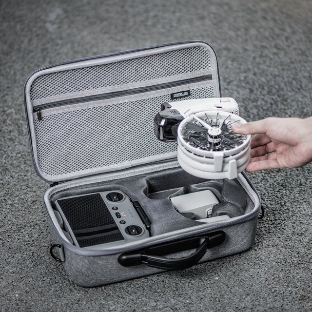 DJI Tragetasche für Flip Drohnen-Zubehör in Grau mit Platz für 3 Akkus und RC 2/N3 Fernbedienung - Bild 1