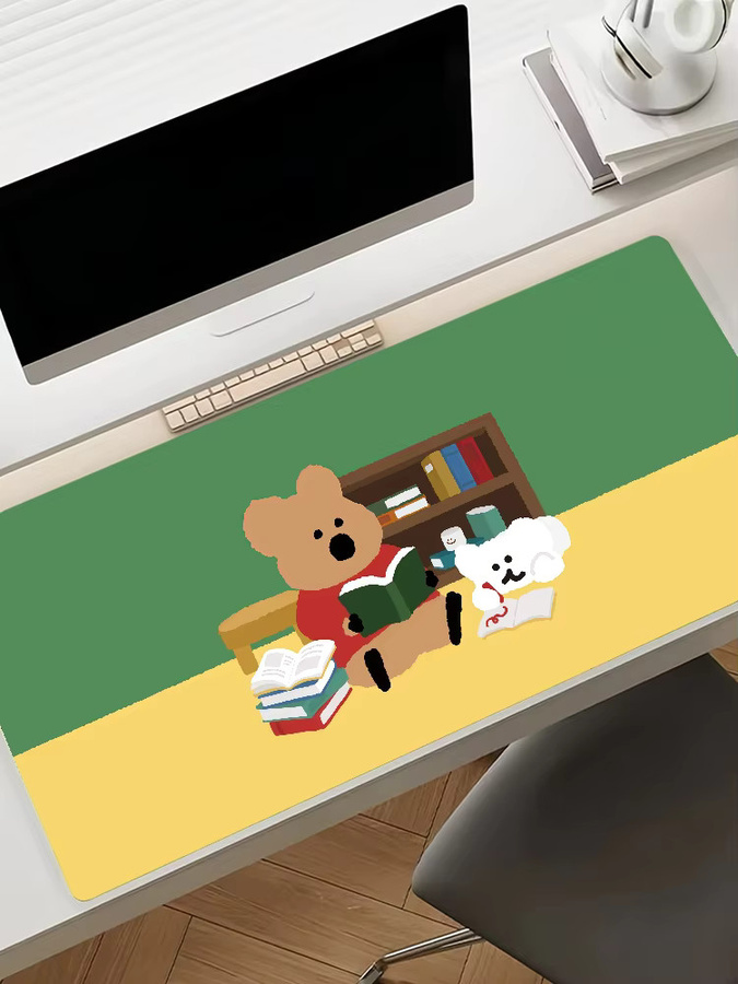 Cartoon D-Dinotaeng Mauspad in Multicolour, rutschfeste Schreibtischunterlage aus Gummi für PC und Laptop - Bild 6