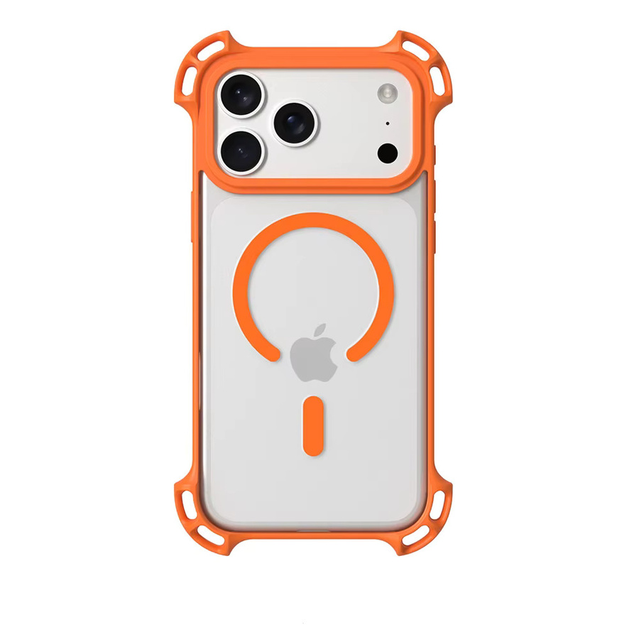 Xeber Magnetische Acryl-Schutzhülle für iPhone 12 bis 17 Pro Max Plus, transparent, mit Anti-Fall-Schutz und MagSafe Kompatibilität - Bild 2