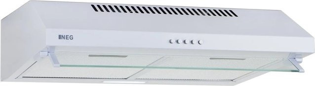 NEG Unterbau Dunstabzugshaube NEG15-DC+ in Weiß mit Doppelmotor, 424 m³/h, für Abluft und Umluft, Breite: 60 cm - Bild 1