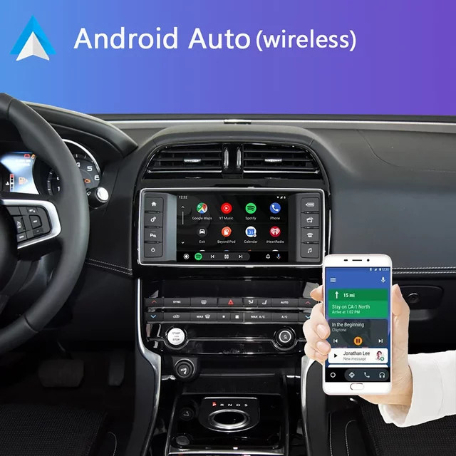 EzoneTronics Wireless Carplay und Android Auto Adapter für Land Rover und Jaguar in Schwarz - Bild 1
