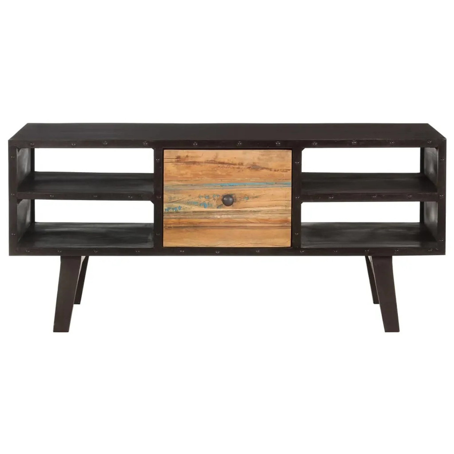 vidaXL Couchtisch aus Massivholz in Altholz-Optik, rechteckig, B/T/H: 100 x 50 x 45 cm - Bild 2