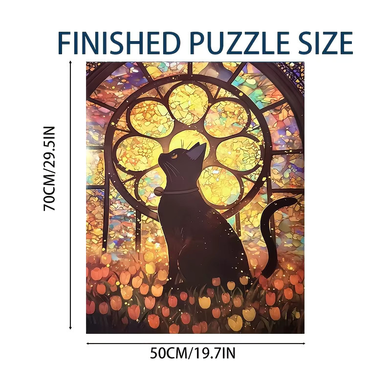 MaxRenard Ebenholz-Katzenpuzzle, 1.000 Teile, ab 14 Jahren - Bild 2