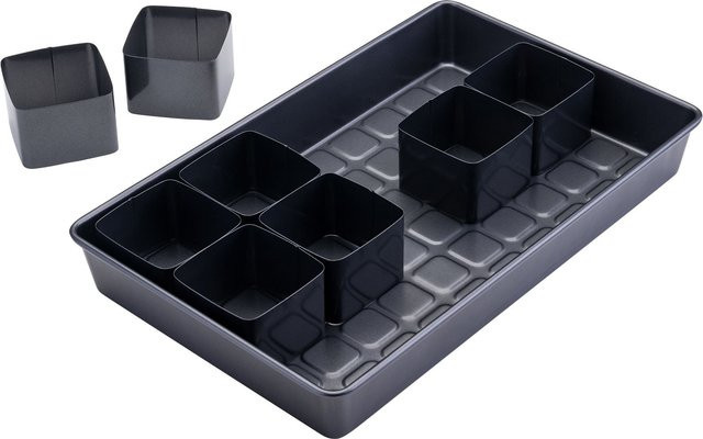 Zenker Buchstaben- und Zahlen-Kuchenform-Set, 9-teilig, beschichtetes Metall in Schwarz-Grau - Bild 1