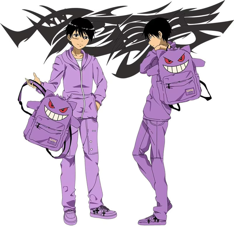Bandai Pokémon Gengar, Plüsch Rucksack, Lila - Bild 2