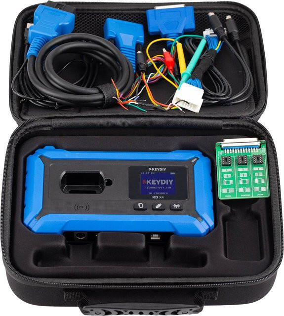 KEYDIY X4 5-in-1 Schlüsselprogrammiergerät mit BDC3 in Blau für Schlüsselerkennung, Erstellung, Kopieren und Programmierung - Bild 1