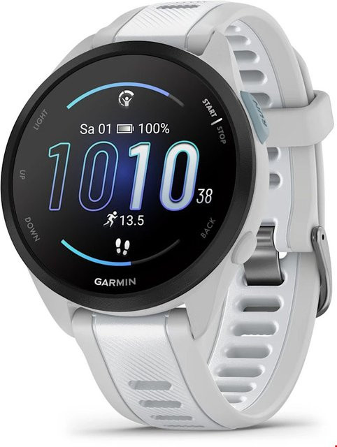 Garmin Forerunner 165 Music Smartwatch mit GPS, Herzfrequenzmessung und Schlaftracking in Grau/Weiß - Bild 3