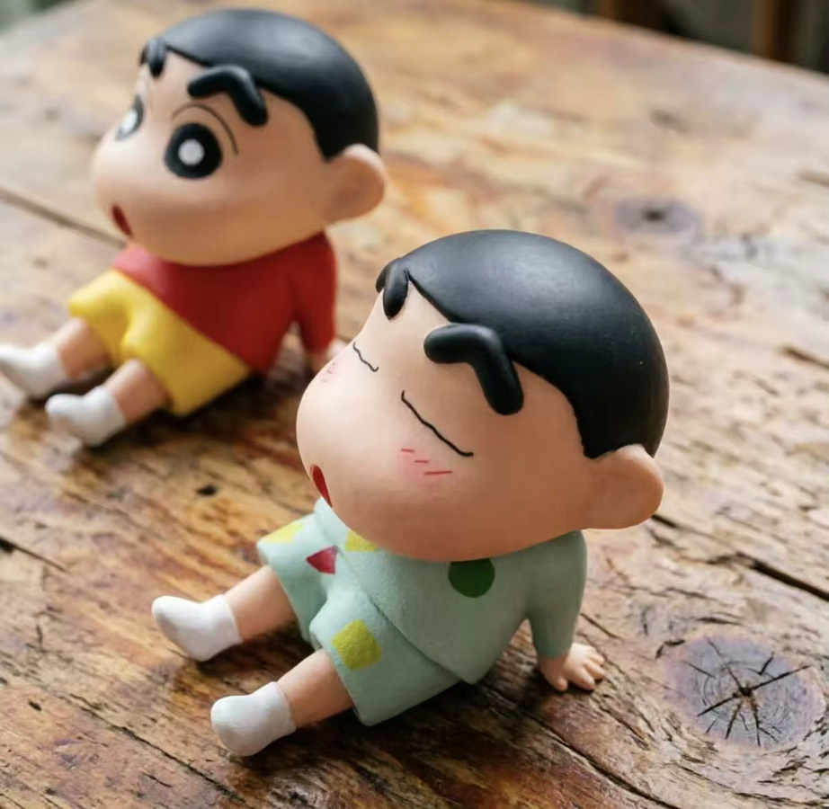 Bandai Crayon Shin Chan Anime-Figur, Schreibtisch-Dekoration, Kunststoff - Bild 1