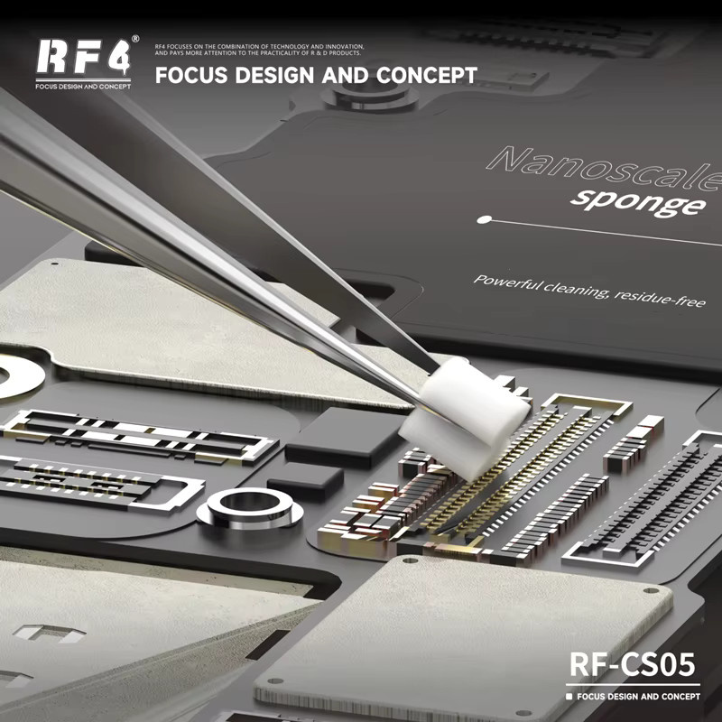 RF4 Magische Nano-Schwammbälle zur Reinigung von Handy-Motherboards, Glas und Kameras, Weiß, 500 Stück - Bild 5
