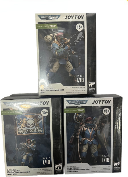 JOYTOY Warhammer 40,000 Astra Militarum Krieg Veteran Squad 55th Adeptus Mechanicus Skitarii Marshal, Actionfigur, 1/18, ab 14 Jahren - Bild 1