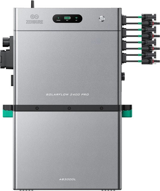 Zendure SolarFlow 2400 Pro Balkonkraftwerk mit bidirektionalem AC Ausgang bis 2400W und AB3000L in Silber - Bild 1