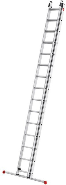 Hailo ProfiStep duo S80 Aluminium Schiebeleiter Silber, 2-teilig mit 2 x 15 Sprossen und einer maximalen Arbeitshöhe von 8,4 m - Bild 1