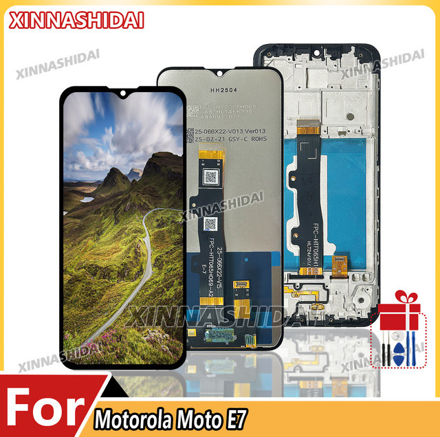 Motorola Moto E7 LCD Display mit 6,5 Zoll Touchscreen Digitizer AAA+ Qualität für XT2052 und XT2095-1 XT2095-3 - Bild 1