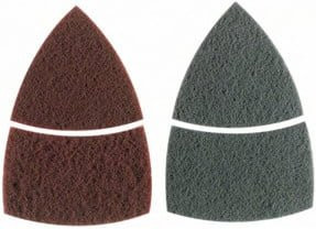 Bosch Reinigungsvlies-Set für Multischleifer, 2-teilig, Klett, Multicolor, B: 102 mm, T: 62 mm, H: 93 mm - Bild 1