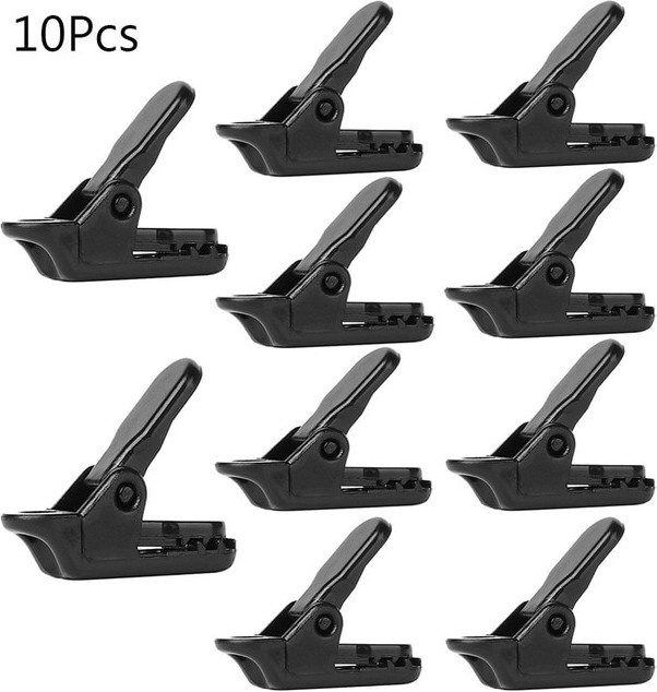 Gmarty Markisen-Spannclips Set, 10 Stück, Schwarz, Zelt- und Plane-Clips für Camping und Outdoor-Ausrüstung - Bild 1